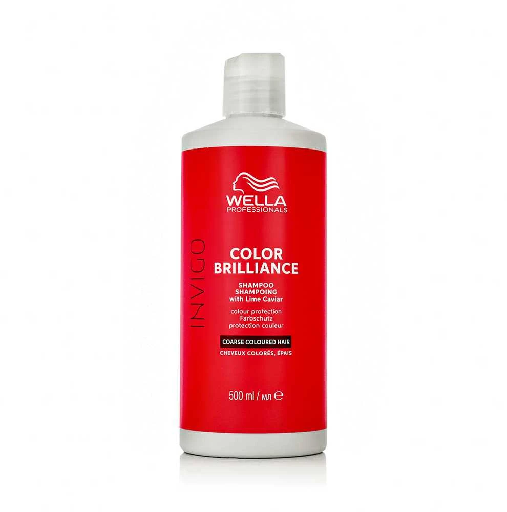 Šampūnas šiurkštiems, dažytiems plaukams Wella Invigo Color Brilliance Coarse 500ml