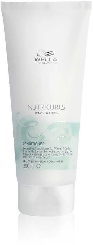 Wella Nutricurls Waves & Curls Detangling Kondicionierius, atpalaiduojantis kondicionierius garbanotiems ir banguotiems plaukams 200ml