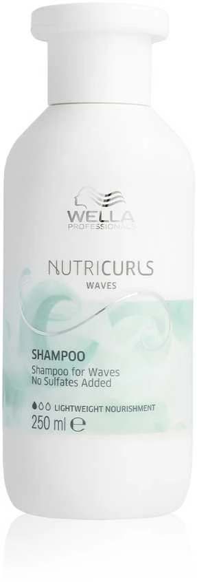 Šampūnas garbanotiems plaukams Wella Nutricurls Waves Šampūnas 250ml