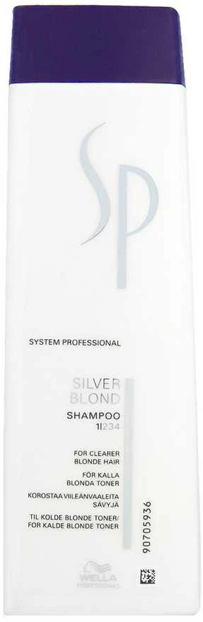 Wella SP Sidabrinis Blond Šampūnas šampūnas šaltiems blondiniams atspalviams 250ml