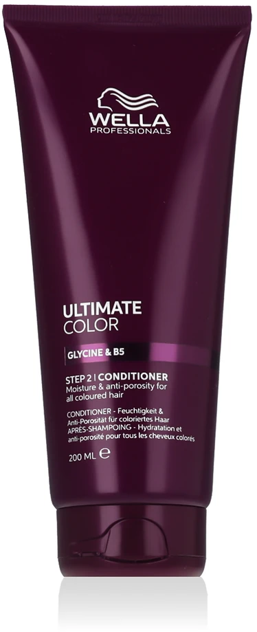 Wella Ultimate Color Acondicionador Hidratante Anti-Porosidad Color Vibrante Para Cabello Teñido, 200 ml
