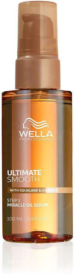 Wella Professionals Ultimate Smooth Miracle Oil Serum Aliejinis serumas skvalanu ir omega-9, 100 ml