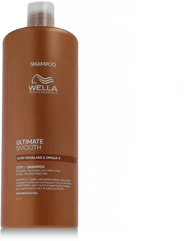 Wella Professionals Ultimate Smooth Shampoo Maitinantis šampūnas su skvalanu ir omega-9, 1000 ml