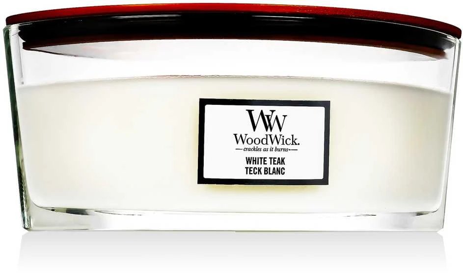 WoodWick Aromatinė žvakė (White Teak), 453,6 g