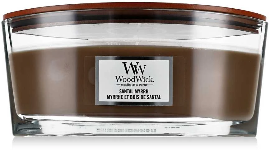 WoodWick Aromatinė žvakė (Santal Myrrh), 453,6 g