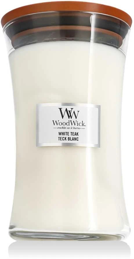 WoodWick Aromatinė žvakė (White Teak), 609,5 g