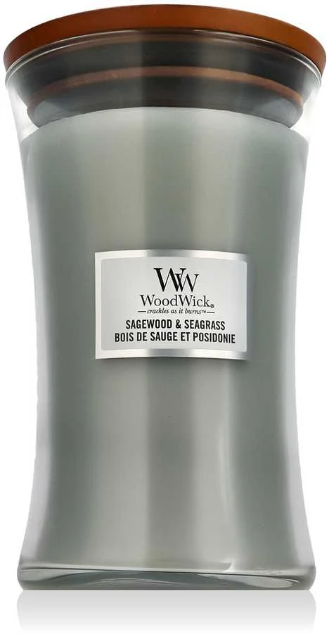 WoodWick Aromatinė žvakė (Sagewood & Seagrass), 609,5 g