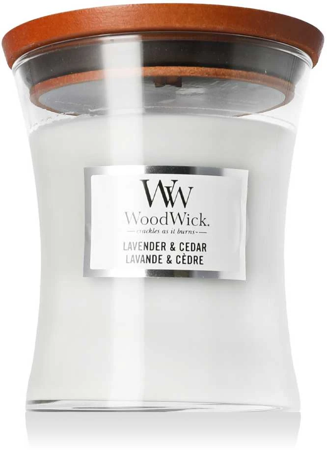 WoodWick Aromatinė žvakė (Lavender & Cedar), 275 g