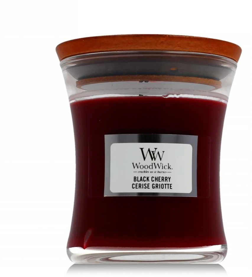 WoodWick Aromatinė žvakė (Black Cherry), 85 g