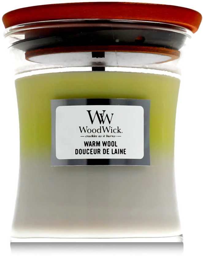 WoodWick Aromatinė žvakė (Warm Wool), 85 g