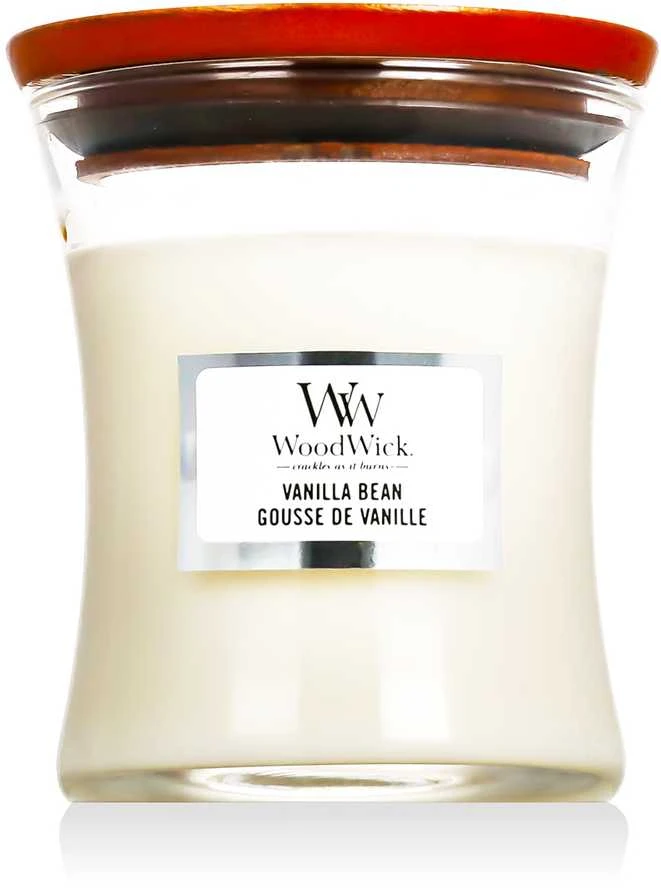 Woodwick Aromatinė žvakė (Vanilla Bean), 85g