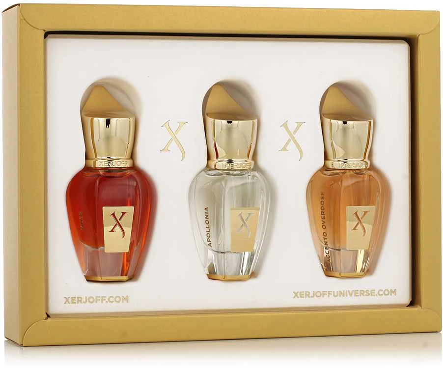 Mini sada XerJoff - Muse + Apollonia + Accento Overdose 3 x, 15 ml