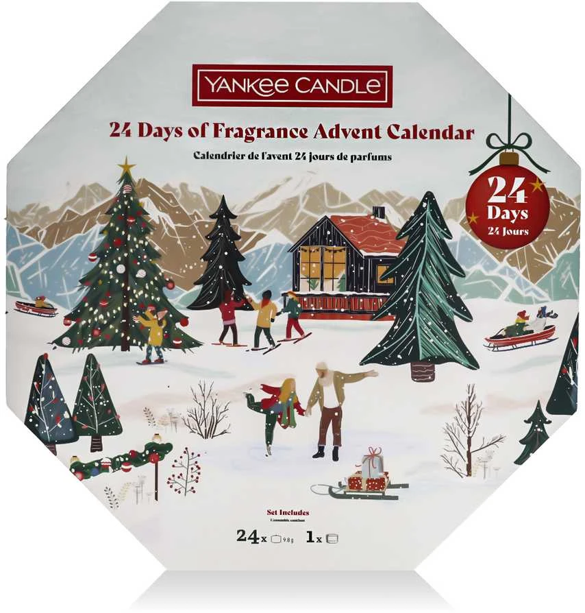 „Yankee Candle“ žvakės „Apres Ski“ vainikas, 24 vnt.