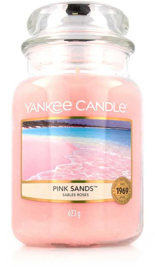 Yankee Candle Large Jar didelė kvapioji žvakė Rožinė Sands 623g