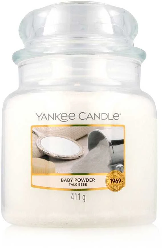 Yankee Candle Baby Powder kvapioji žvakė unisex, 411 g
