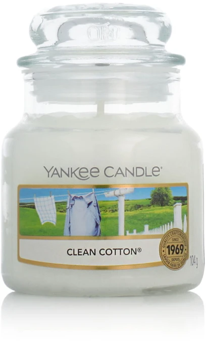 Yankee Candle Clean Cotton aromatinė žvakė unisex, 104 g