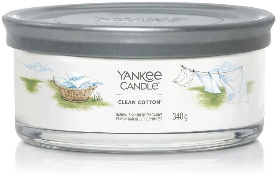 Yankee Candle Aromatinė žvakė Signature tumbler medium Clean Cotton 340 g