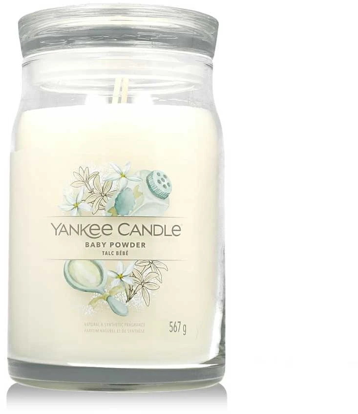 Yankee Candle Aromatinė žvakė Signature large glass Baby Powder 567 g