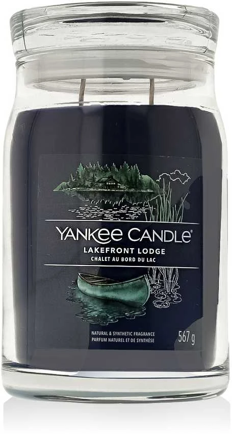 Yankee Candle Aromatinė žvakė Signature glass large Lakefront Lodge 567 g