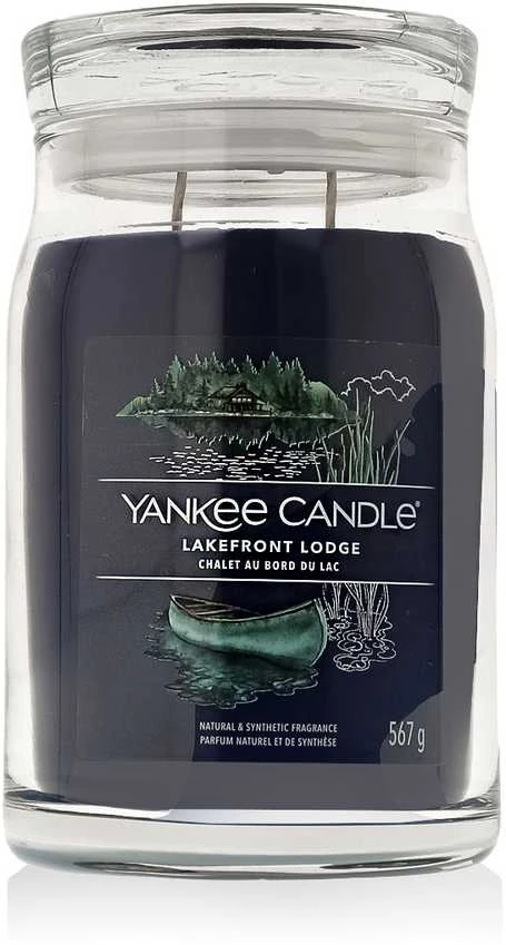 Yankee Candle Aromatinė žvakė Signature glass large Lakefront Lodge 567 g