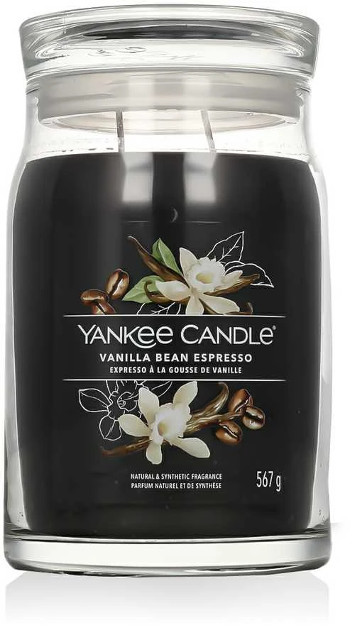 Yankee Candle Aromatinė žvakė "Signature" didelė stiklinė "Vanilla Bean Espresso" 567 g