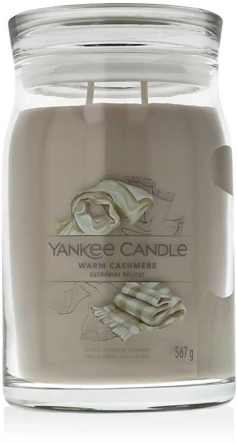 Yankee Candle Aromatinė žvakė Signature glass large Warm Cashmere 567 g