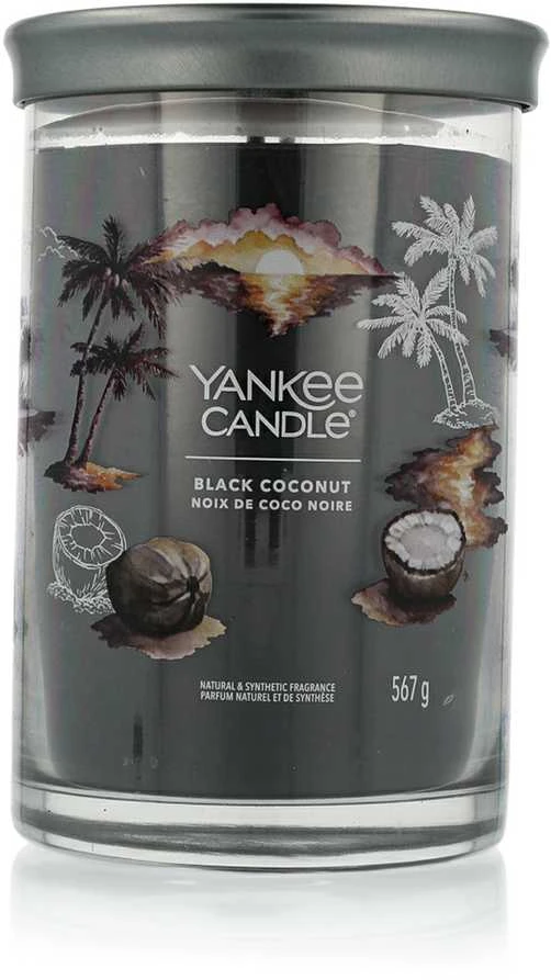 Yankee Candle Aromatinė žvakė Signature tumbler large Juodas Coconut 567 g