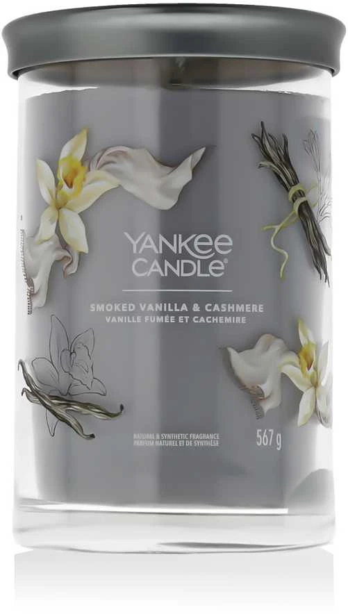 Yankee Candle Aromatinė žvakė Signature tumbler large Smoked Vanilla - Cashmere 567 g