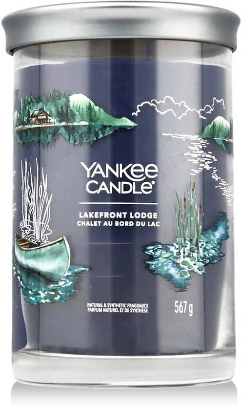 Yankee Candle Aromatinė žvakė Signature tumbler large Lakefront Lodge 567 g