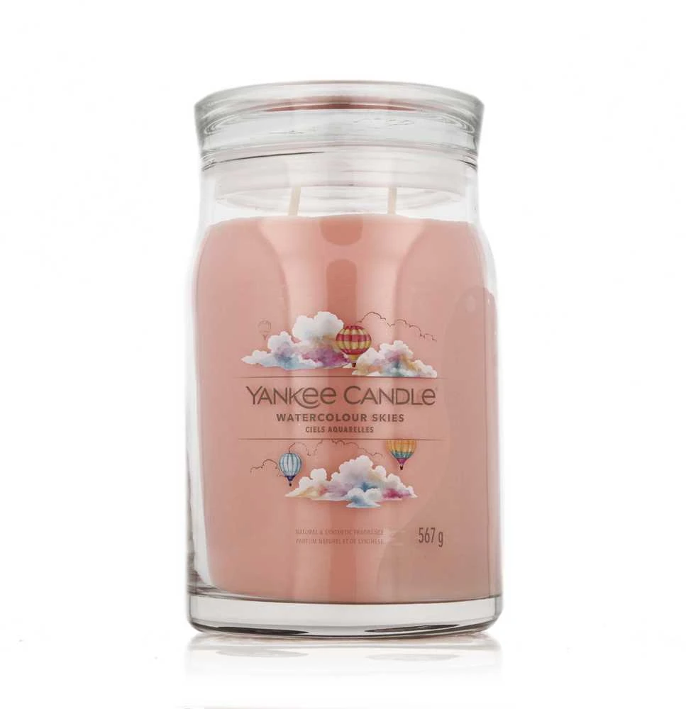 Yankee Candle Aromatinė žvakė "Signature large glass" Akvarelinis dangus 567 g