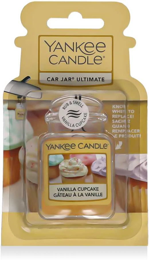 Yankee Candle Vanilla Cupcake automobilio žvakė Stiklainyje, 24 g