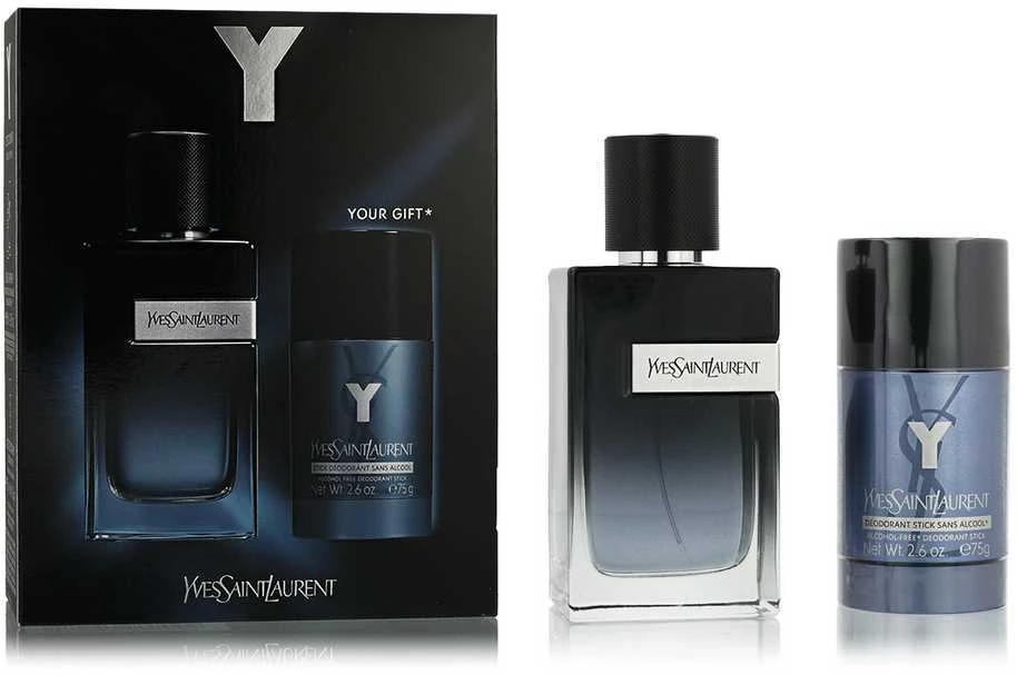 Set Yves Saint Laurent: Y Intense Eau De Parfum For Men, 100 ml + Y Anti-Perspirant Dezodorantas Stick For Men, 75 g
