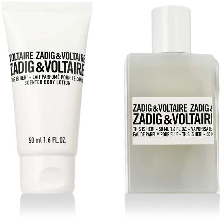 Zadig & Voltaire This Is Her! rinkinys moterims (kvepalai EDP, 50 ml + kūno losjonas, 50 ml)
