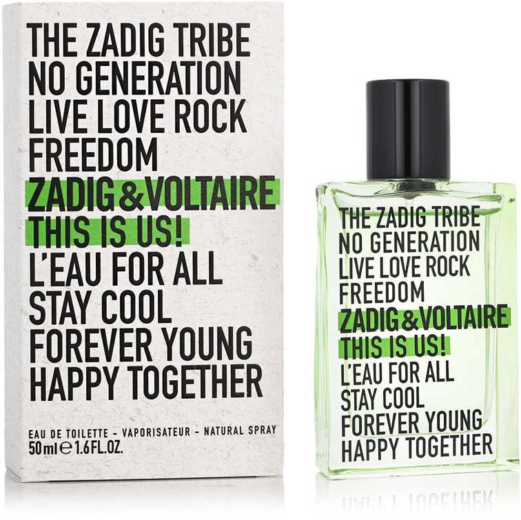 Zadig & Voltaire This is Us! L'Eau For All EDT tualetinis vanduo, 50 ml