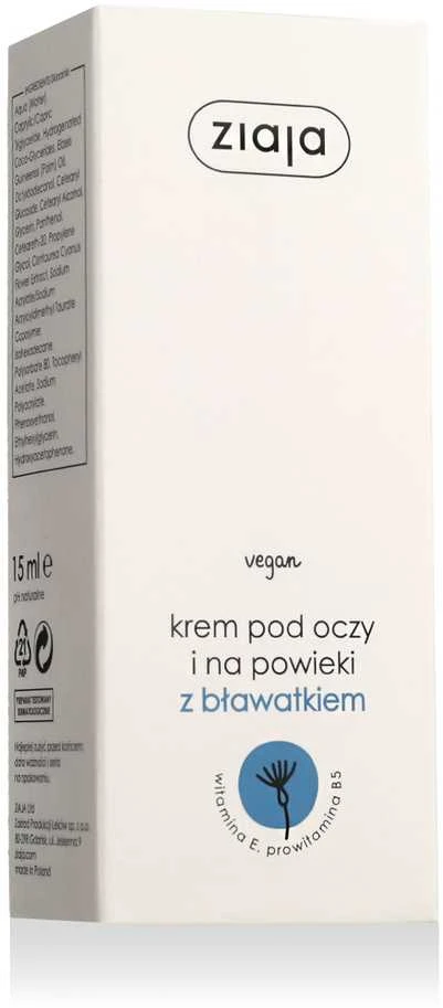 Ziaja Eye Care Cornflower Paakių kremas moterims, 15 ml
