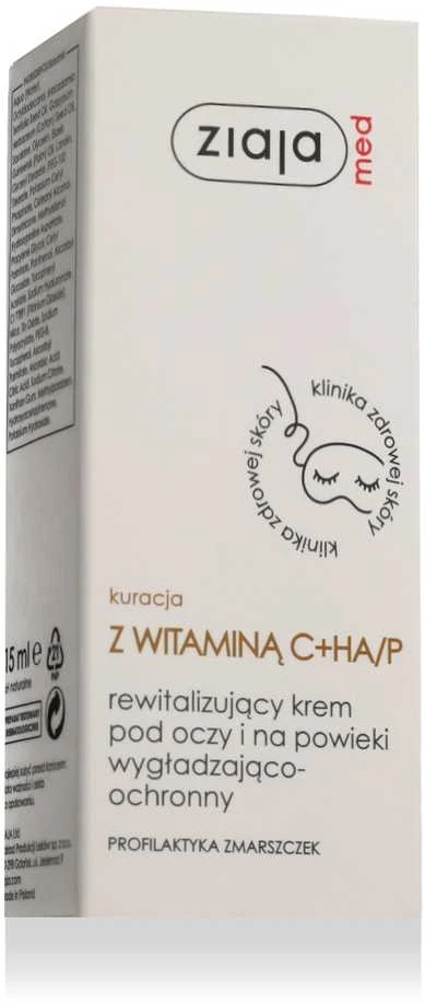 Ziaja Med Dermatological Treatment Revitalizing Paakių kremas moterims, 15 ml
