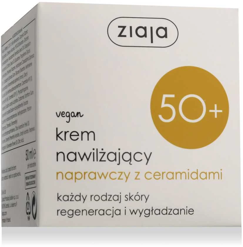 Ziaja 50+ Moisturizing Kreminis With Ceramides Day Kreminis