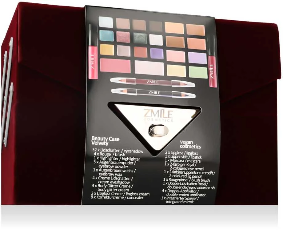 ZMILE COSMETICS Aksominė makiažo paletė „Beauty Case“, 79,4 g