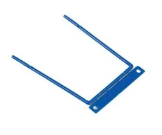 Archyvinės įsegėlės FORPUS, plastikinės su metalu, (pak. -100 vnt.), mėlynos