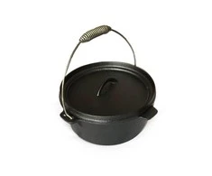 Kamado Bono Ketaus puodas su dangčiu Dutch Oven 4L