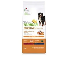 Natural Trainer ADULT DOG SENSITIVE be gliuteno Medium/Maxi su lašiša 12kg