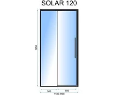 DUŠO DURYS „REA SOLAR" JUODA