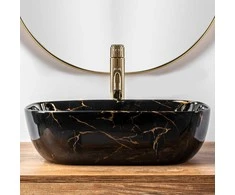 PASTATOMAS PRAUSTUVAS „REA BELINDA Juodas MARBLE SHINY" JUODA