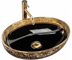 PASTATOMAS PRAUSTUVAS „REA MARGOT Juodas GOLD" JUODA/AUKSINĖ