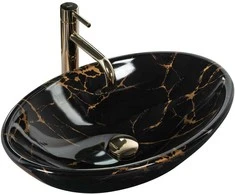 PASTATOMAS PRAUSTUVAS „REA PAMELA Juodas MARBLE SHINY" JUODA