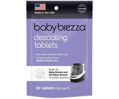 BABY BREZZA BUTELIUKŲ PLOVYKLOS WASHER PRO NUKALKINIMO TABLETĖS, 20 VNT.