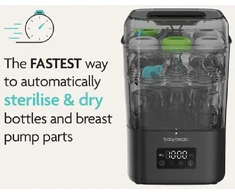 BABY BREZZA ITIN GREITAS 10 MIN. STERILIZATORIUS-DŽIOVINTUVAS SUPERQUICK, Juodas