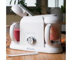 Trintuvas - garintuvas BEABA BABYCOOK PLUS 4IN1, Baltas/Sidabrinis