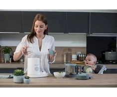 Trintuvas-garintuvas Beaba Babycook Neo, pilkas/baltas