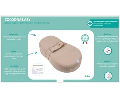 BEABA BY Raudonas CASTLE COCOONABABY GULTUKAS, OAT
